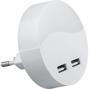 ���������� ������ Feron c 2�� USB ��������, FN1122 0,45W 230V, ����� 41021