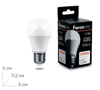 ����� ������������ Feron.PRO LB-1011 ��� E27 11W 175-265V 2700K 38029