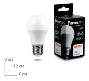 ����� ������������ Feron.PRO LB-1011 ��� E27 11W 175-265V 4000K 38030