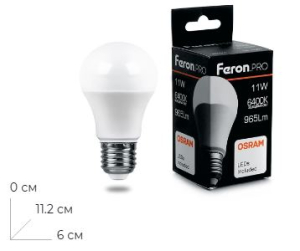 ����� ������������ Feron.PRO LB-1011 ��� E27 11W 175-265V 6400K 38031
