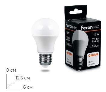 ����� ������������ Feron.PRO LB-1013 ��� E27 13W 175-265V 2700K 38032