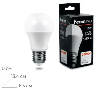 ����� ������������ Feron.PRO LB-1017 ��� E27 17W 175-265V 2700K 38038