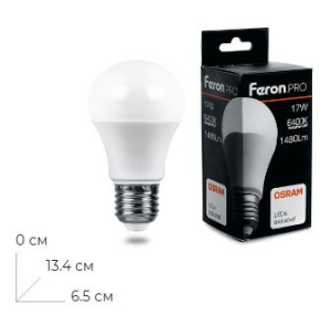 ����� ������������ Feron.PRO LB-1017 ��� E27 17W 175-265V 6400K 38040