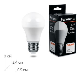 ����� ������������ Feron.PRO LB-1020 ��� E27 20W 175-265V 2700K 38041