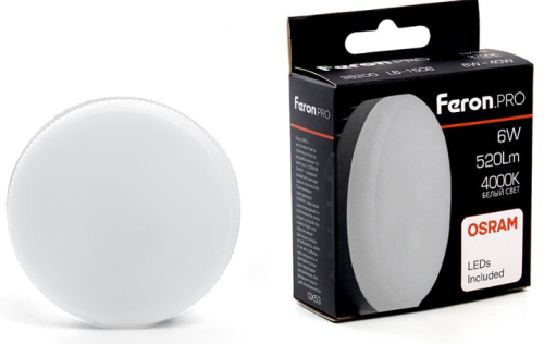 ����� ������������ Feron LB-1506 GX53 6W 175-265V 4000K OSRAM LED 38200