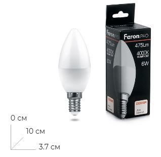 ����� ������������ Feron.PRO LB-1306 ����� E14 6W 175-265V 4000K 38045