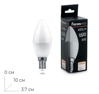 ����� ������������ Feron.PRO LB-1306 ����� E14 6W 175-265V 6400K 38046