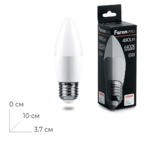 ����� ������������ Feron.PRO LB-1306 ����� E27 6W 175-265V 6400K 38052