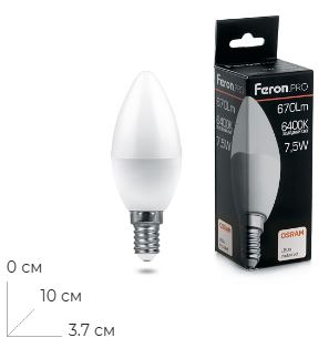 ����� ������������ Feron.PRO LB-1307 ����� E14 7.5W 175-265V 6400K 38055
