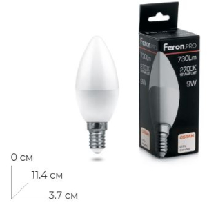 ����� ������������ Feron.PRO LB-1309 ����� E14 9W 175-265V 2700K 38059