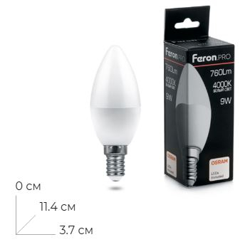 ����� ������������ Feron.PRO LB-1309 ����� E14 9W 175-265V 4000K 38060