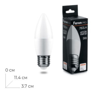 ����� ������������ Feron.PRO LB-1309 ����� E27 9W 175-265V 4000K 38063