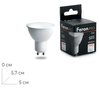 ����� ������������ Feron.PRO LB-1606 GU10 6W 175-265V 4000K 38087