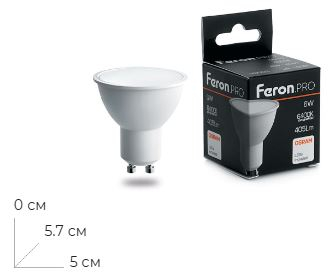 ����� ������������ Feron.PRO LB-1606 GU10 6W 175-265V 6400K 38088