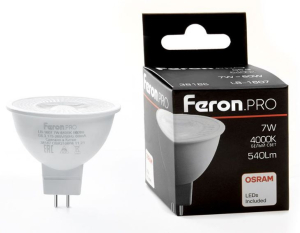 ����� ������������  � ������ 110 �������� Feron.PRO LB-1607 G5.3 7W 175-265V 4000K 38186