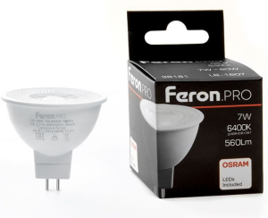����� ������������ Feron.PRO LB-1607 G5.3 7W 175-265V 6400K 38181 � ������ 38 ��������